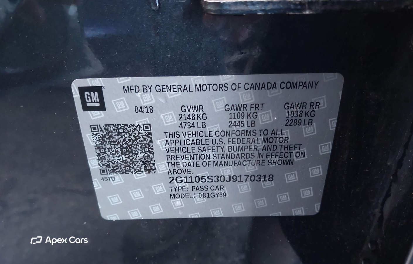 Chevrolet Impala 2018