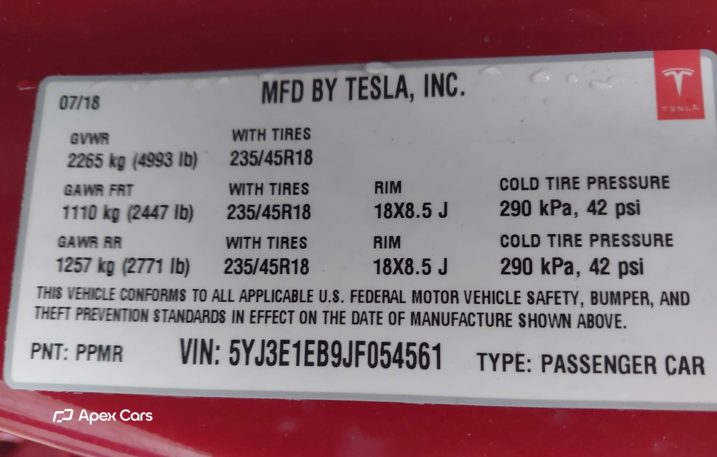 Tesla Model 3 2018