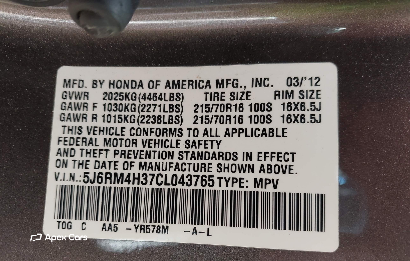 Honda CR-V 2012