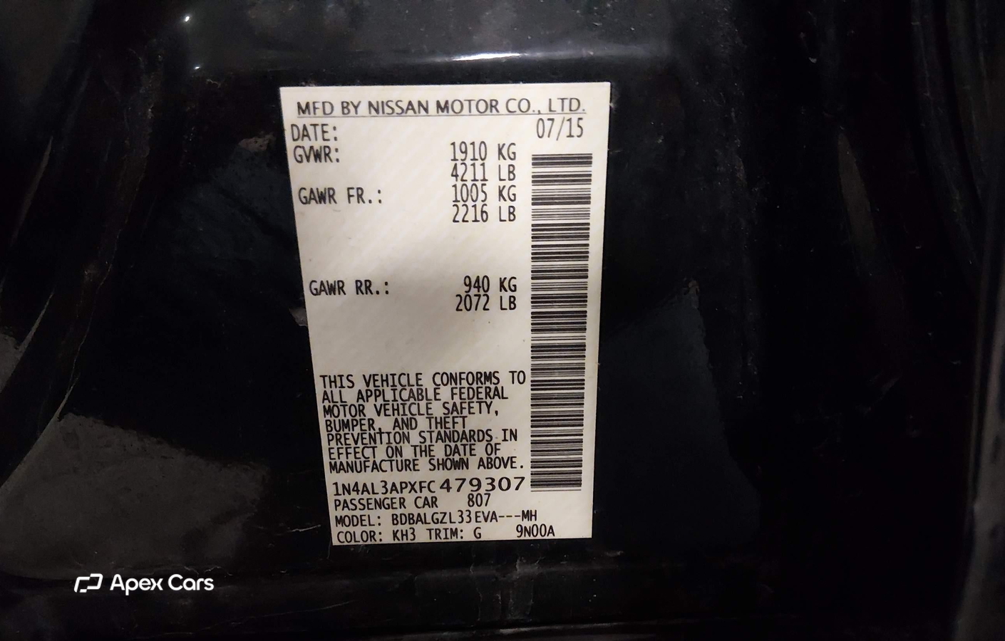 Nissan Altima 2015