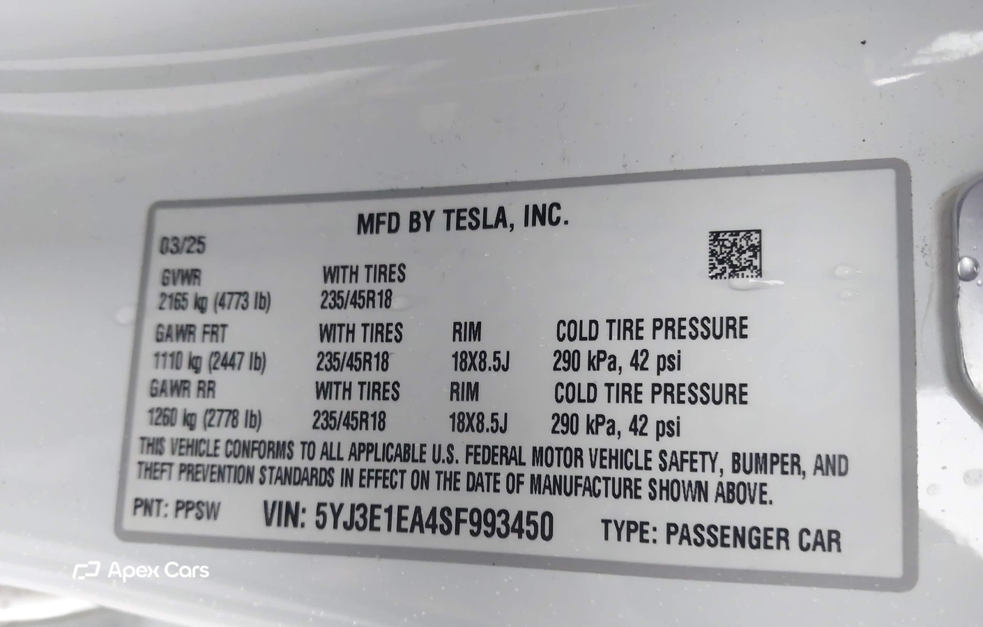 Tesla Model 3 2025