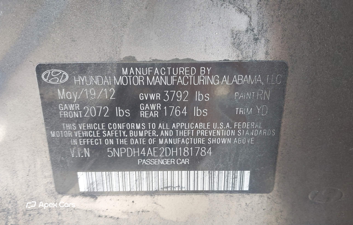 Hyundai Elantra 2013