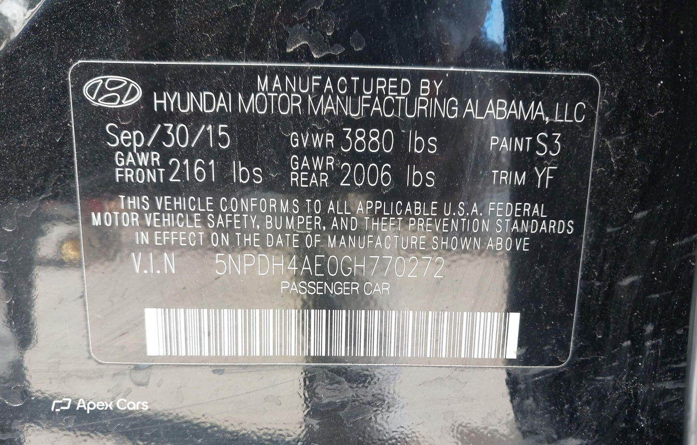Hyundai Elantra 2016