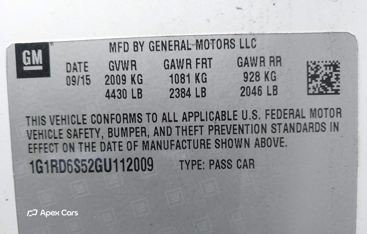 Chevrolet Volt 2016