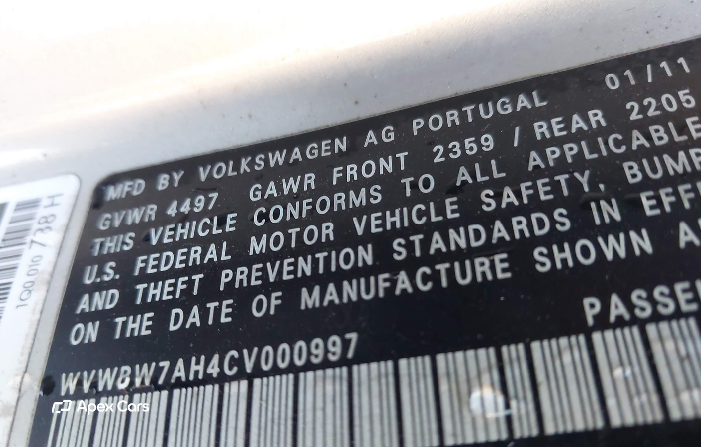Volkswagen Eos 2012