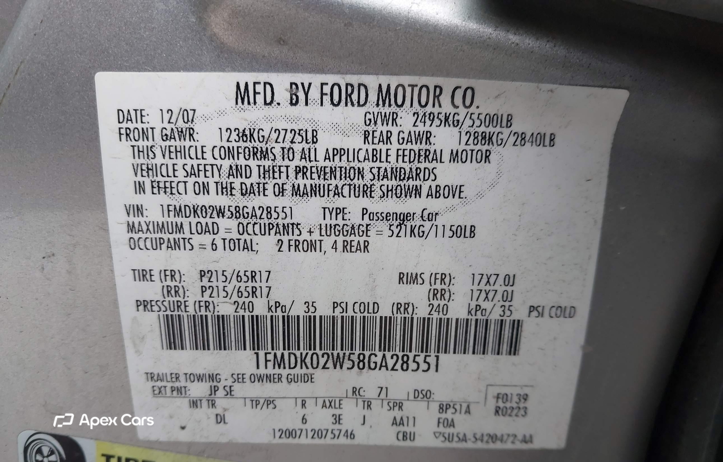 Ford Taurus X 2008