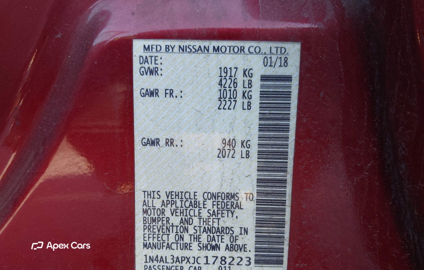 Nissan Altima 2018