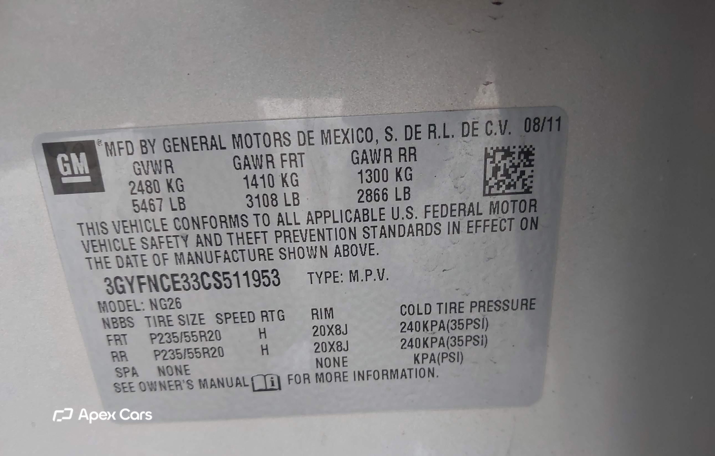 Cadillac SRX 2012