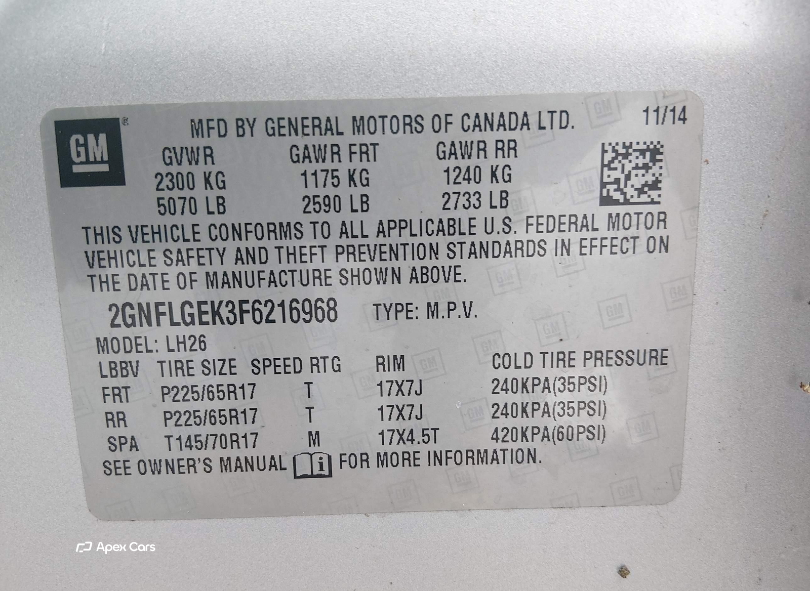 Chevrolet Equinox 2015