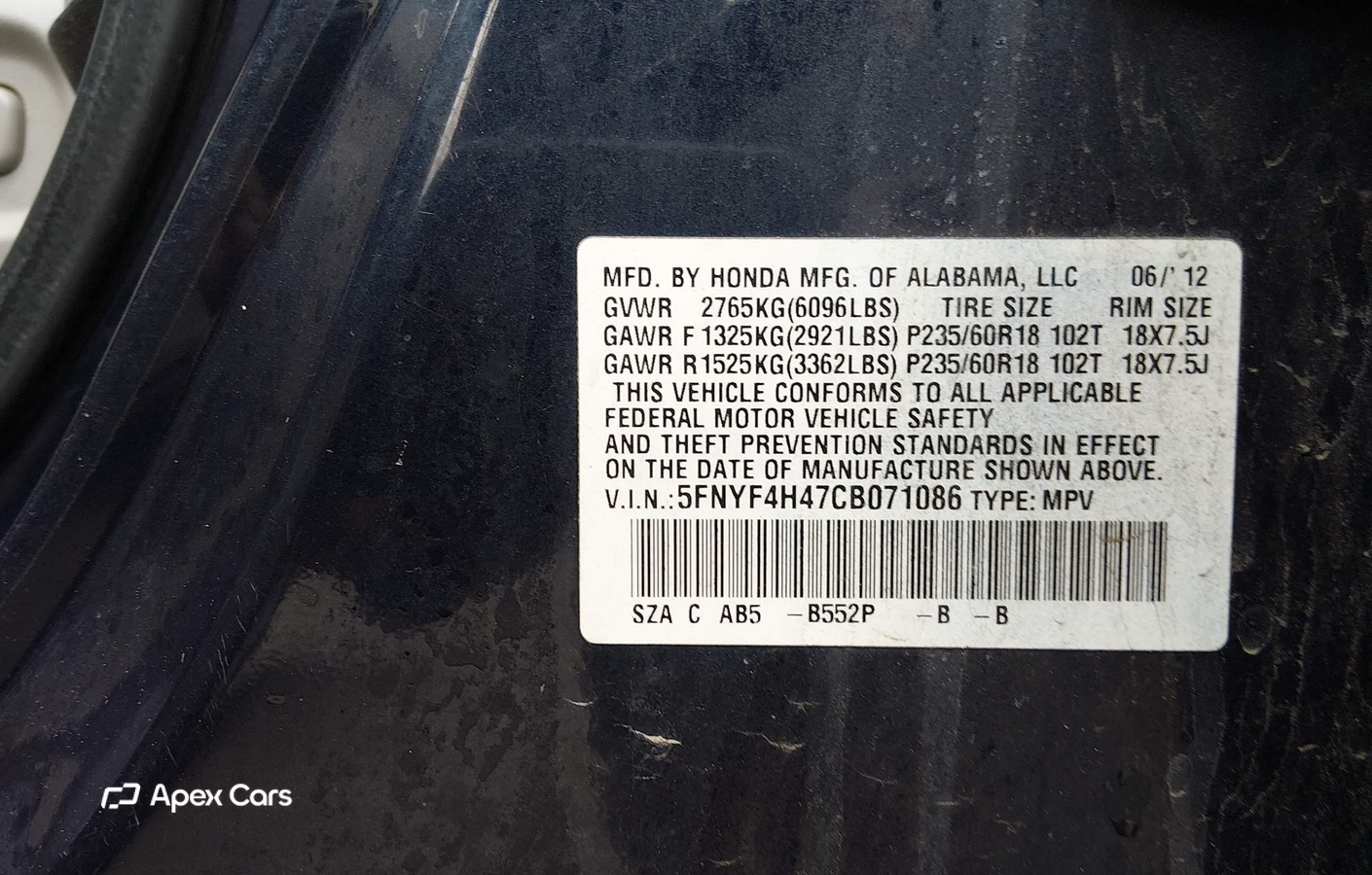 Honda Pilot 2012