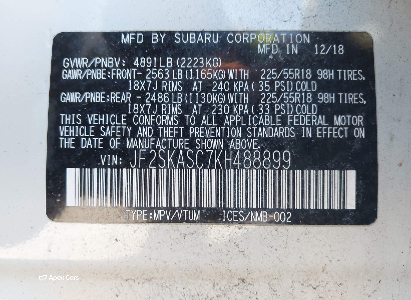 Subaru Forester 2019