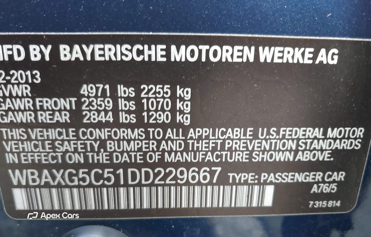 BMW Series 5 2013