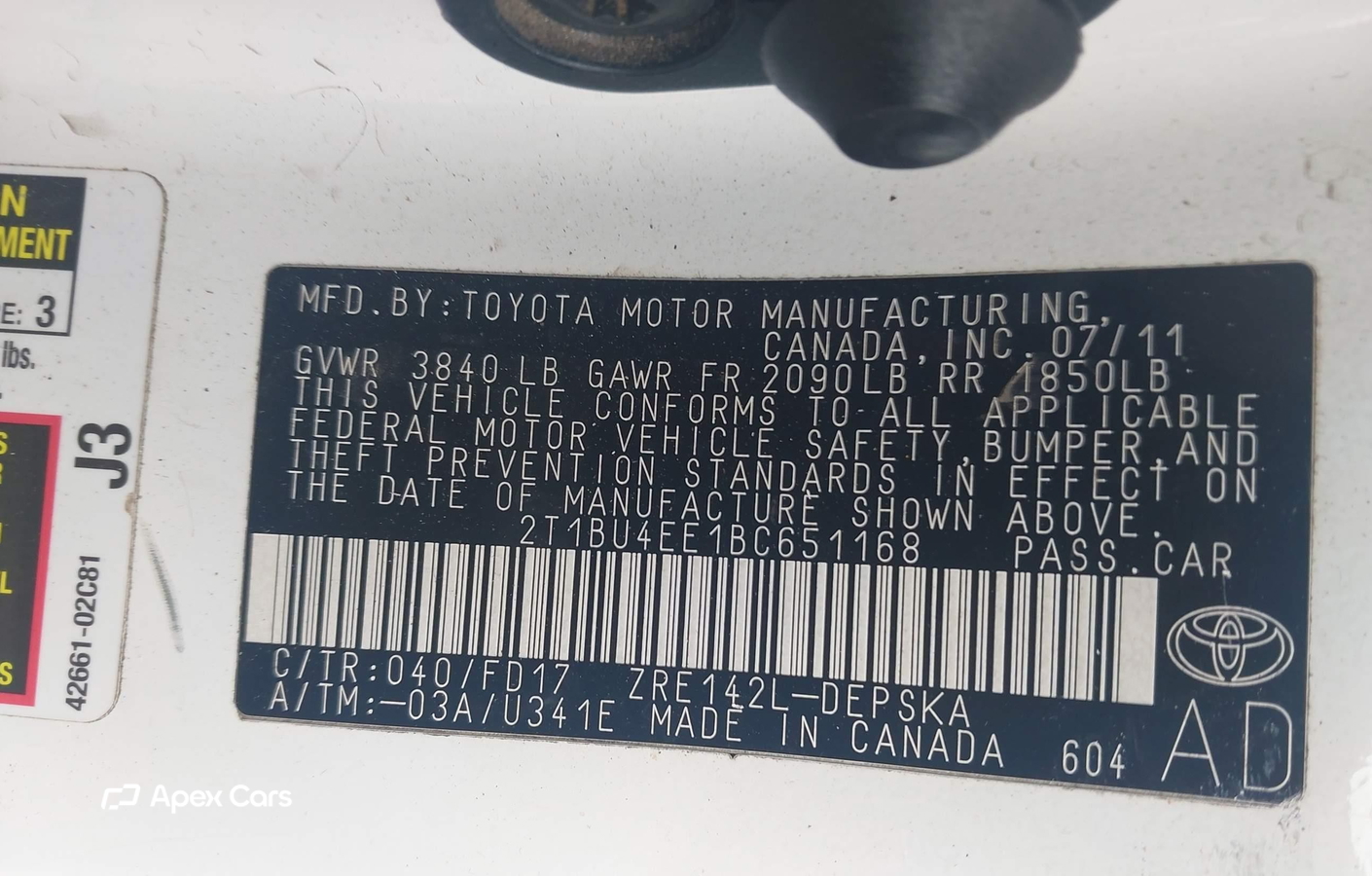 Toyota Corolla 2011