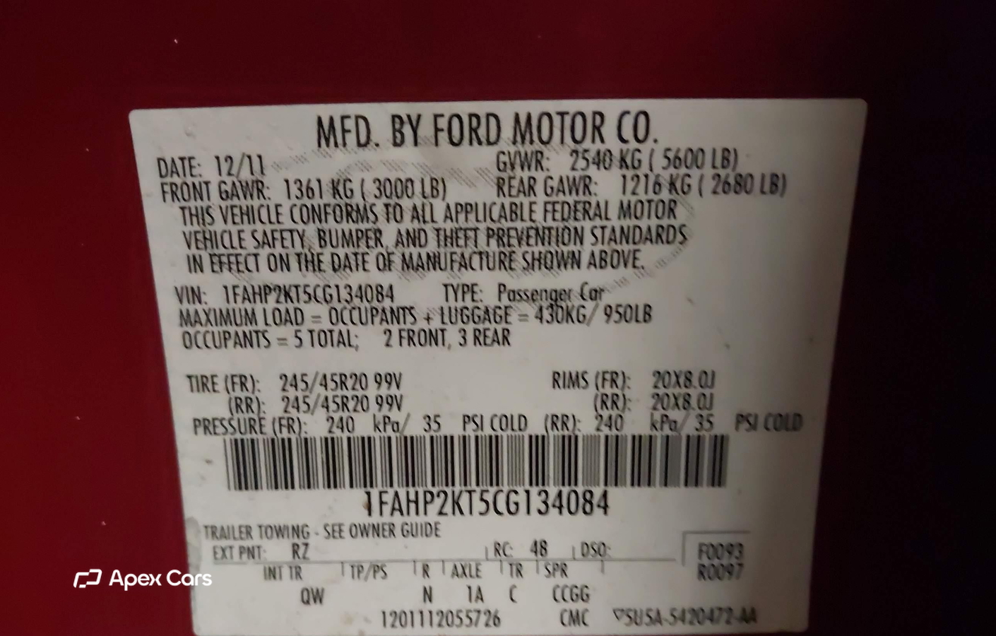 Ford Taurus 2012