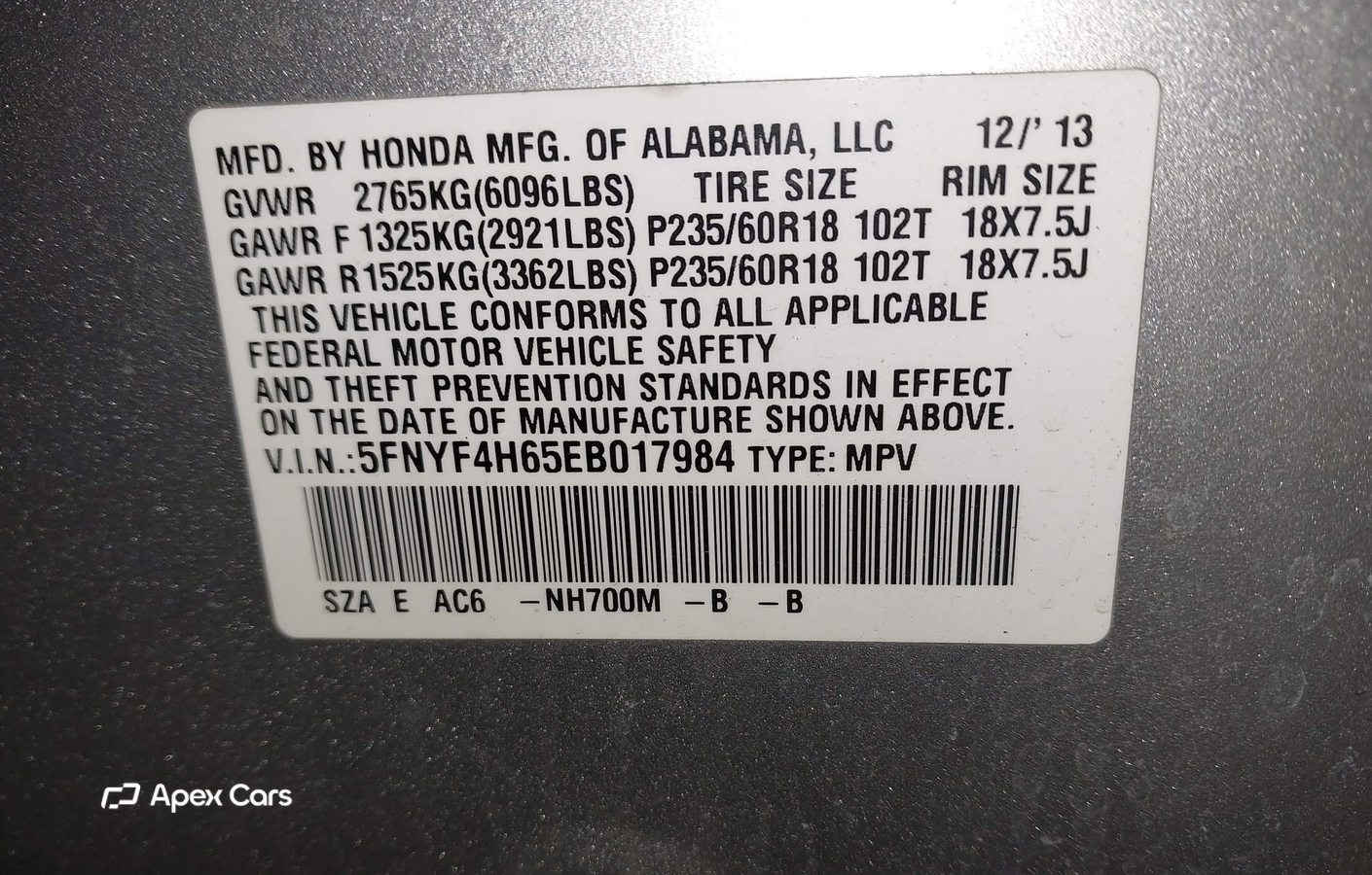 Honda Pilot 2014