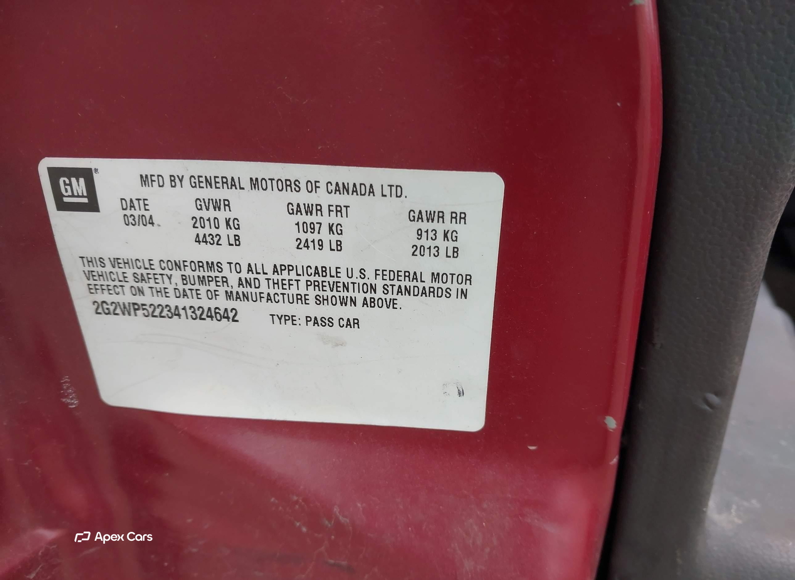 Pontiac Grand Prix 2004