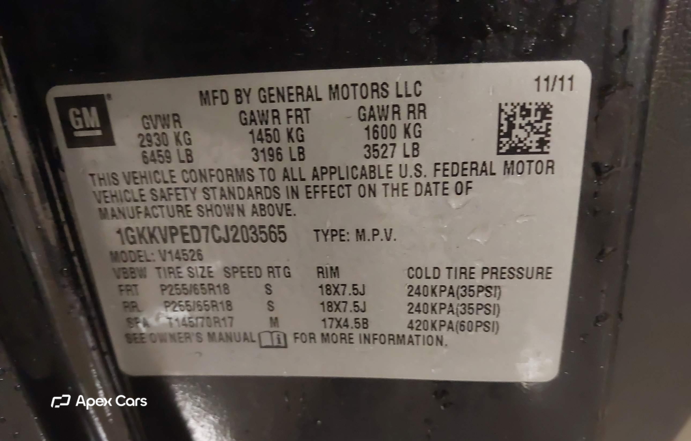 GMC Acadia 2012