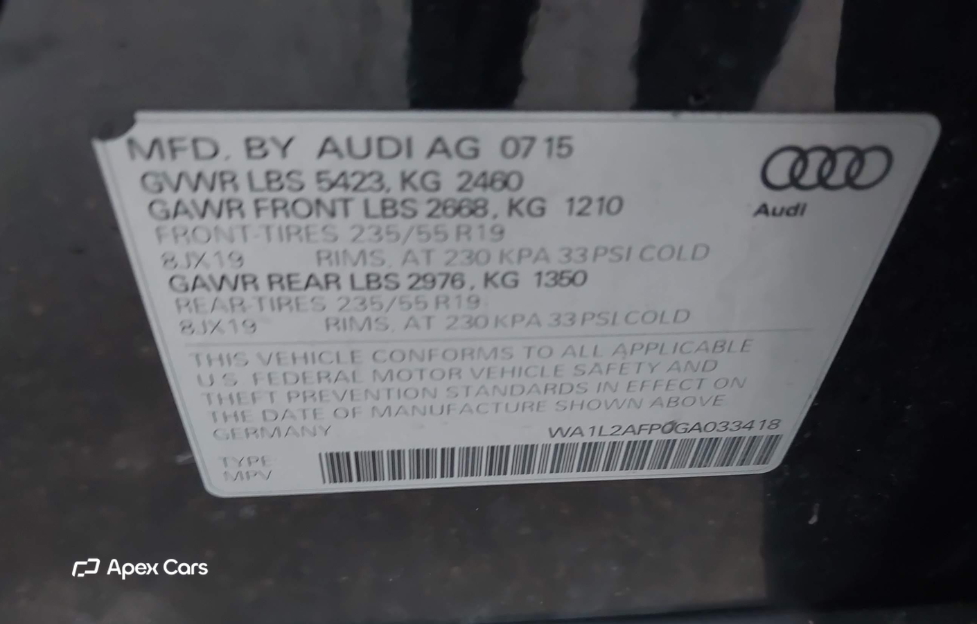 Audi Q5 2016