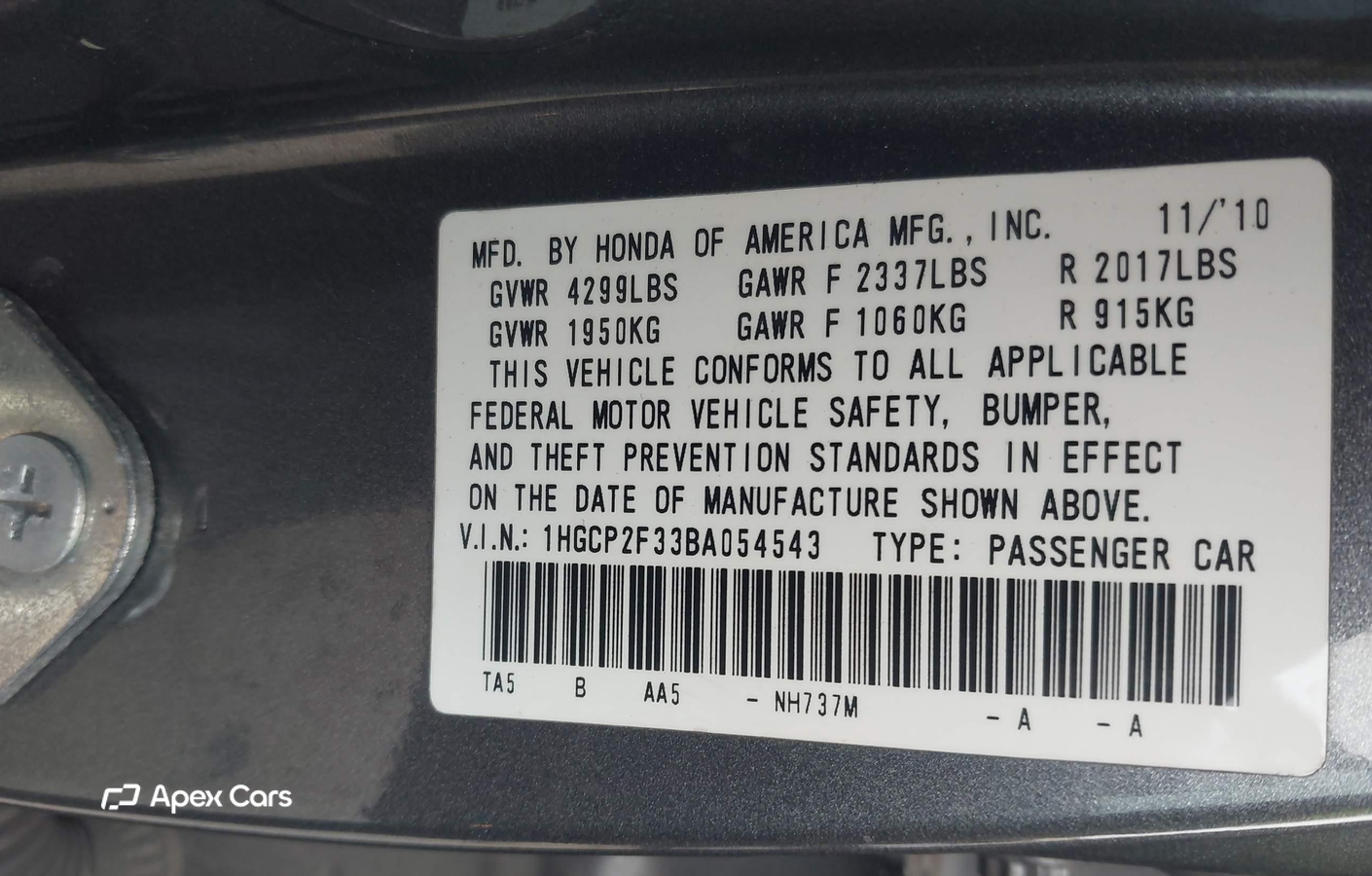 Honda Accord 2011