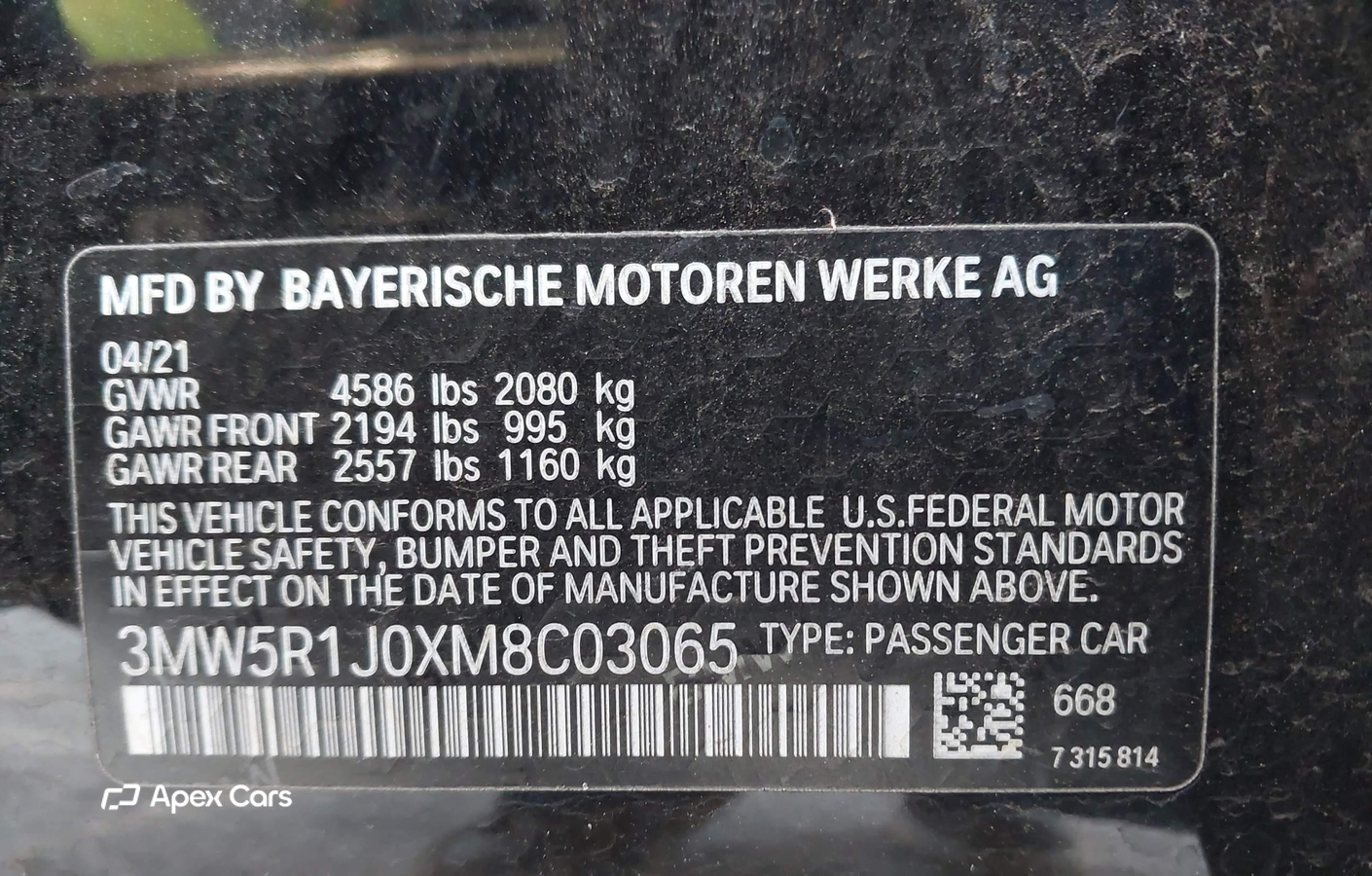 BMW Series 3 2021