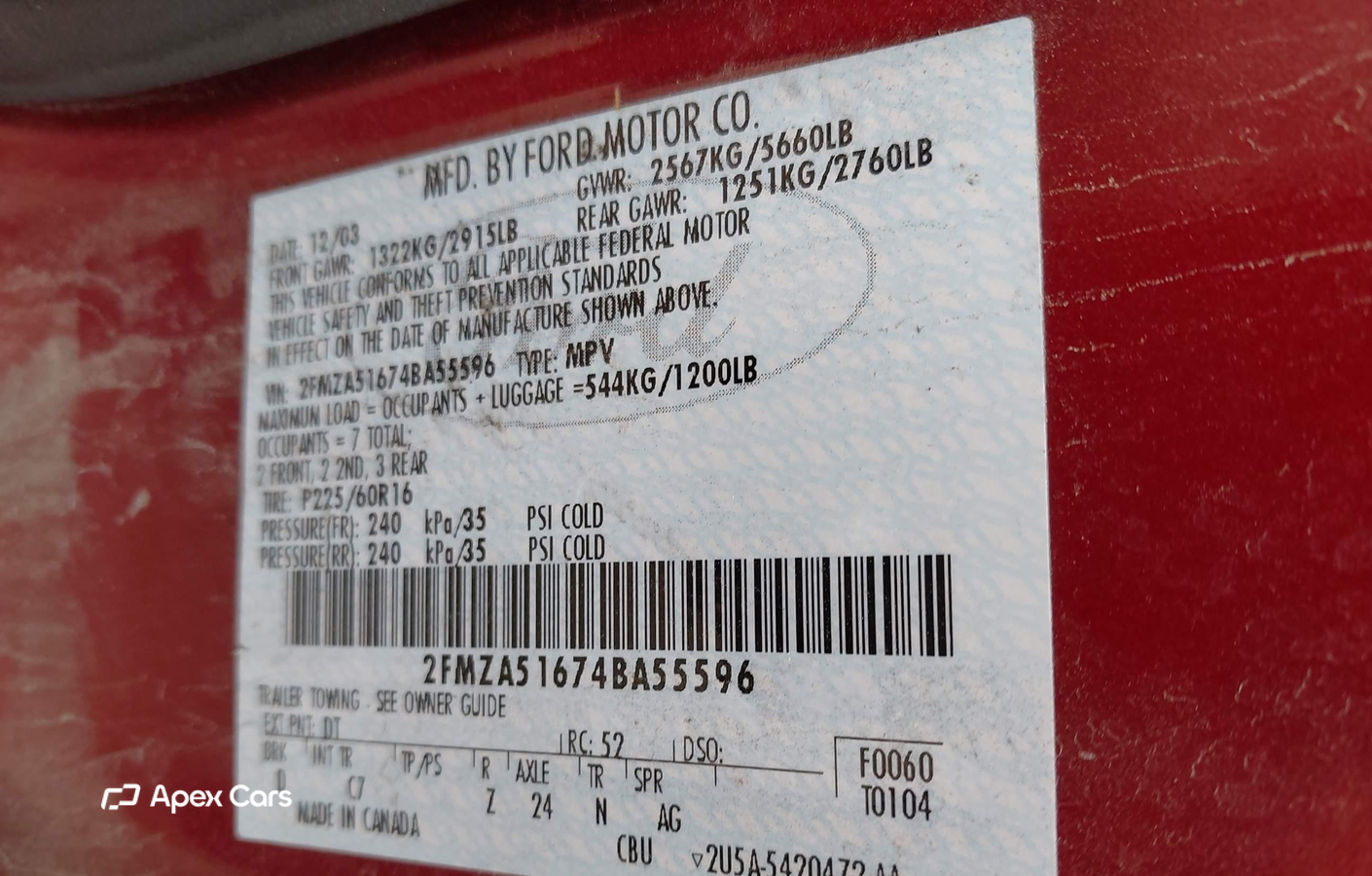 Ford Freestar 2004