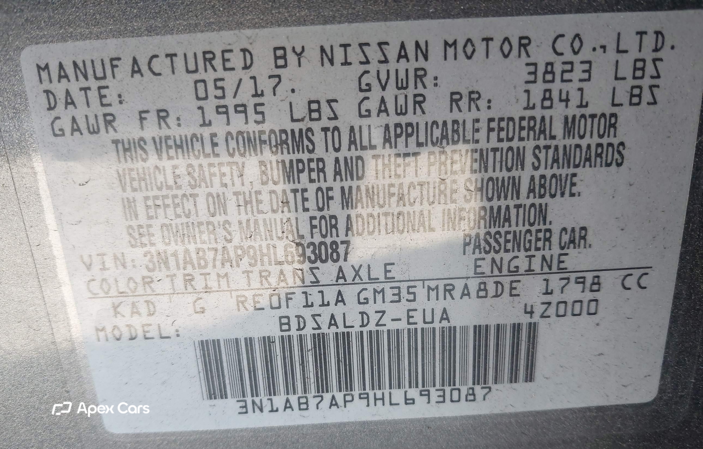 Nissan Sentra 2017