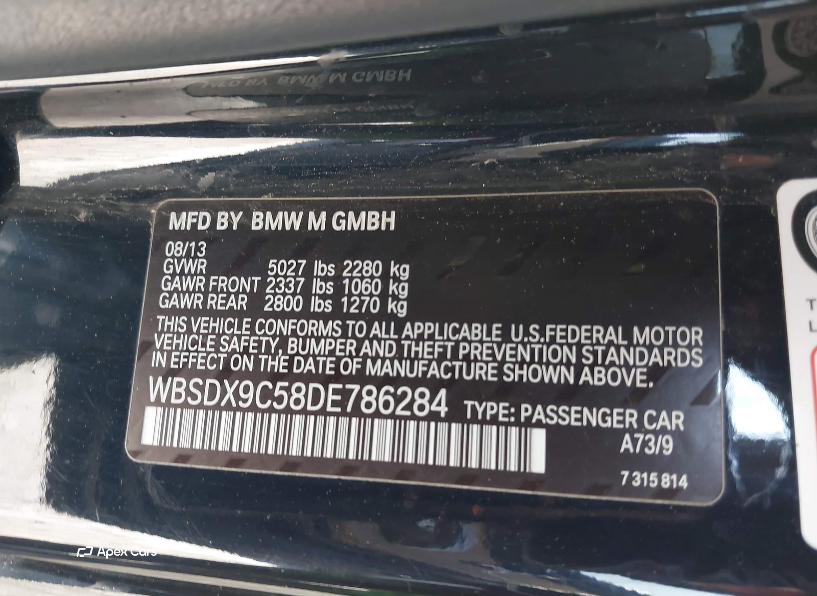 BMW M3 2013