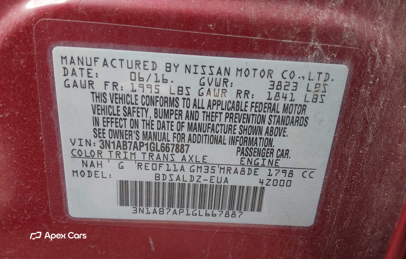 Nissan Sentra 2016