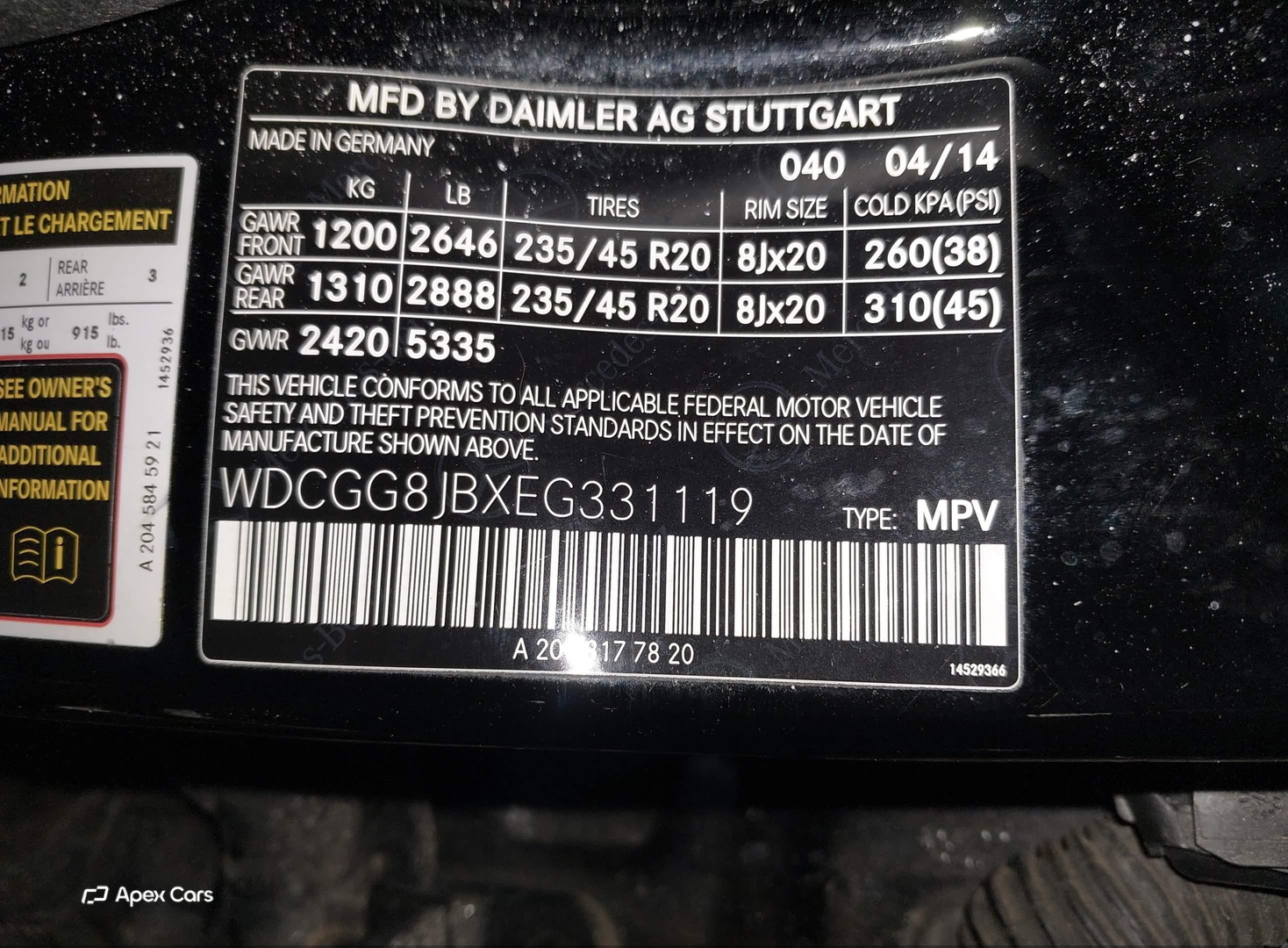 Mercedes-Benz GLK-klasse 2014