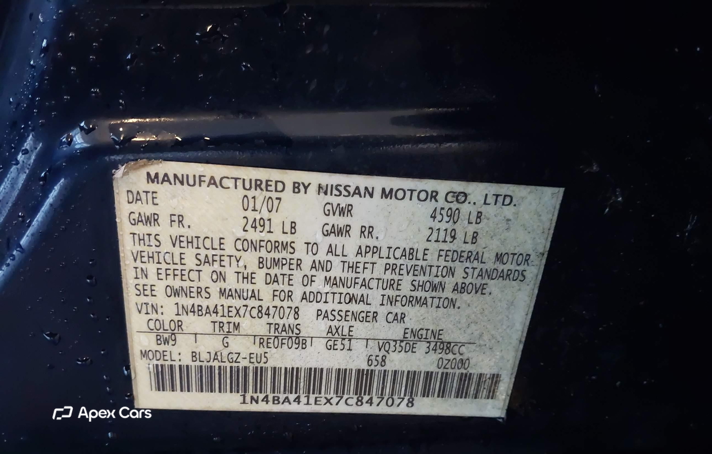 Nissan Maxima 2007