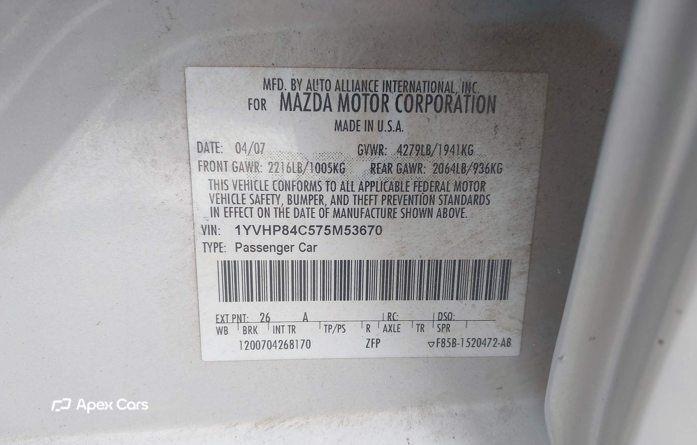 Mazda 6 2007
