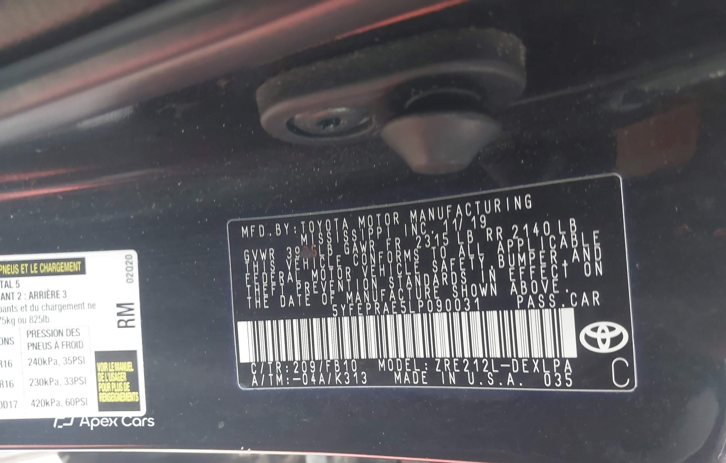 Toyota Corolla 2020