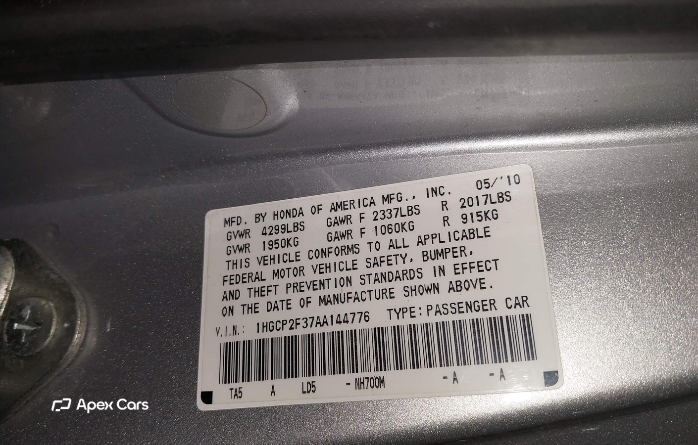 Honda Accord 2010