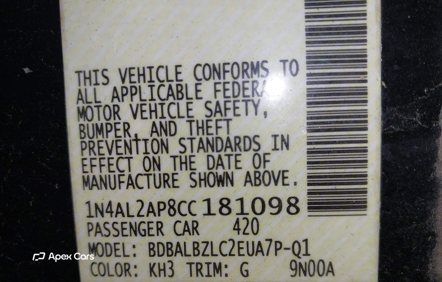 Nissan Altima 2012