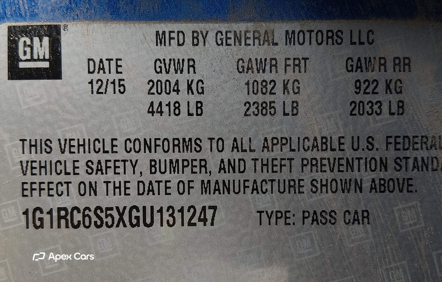 Chevrolet Volt 2016