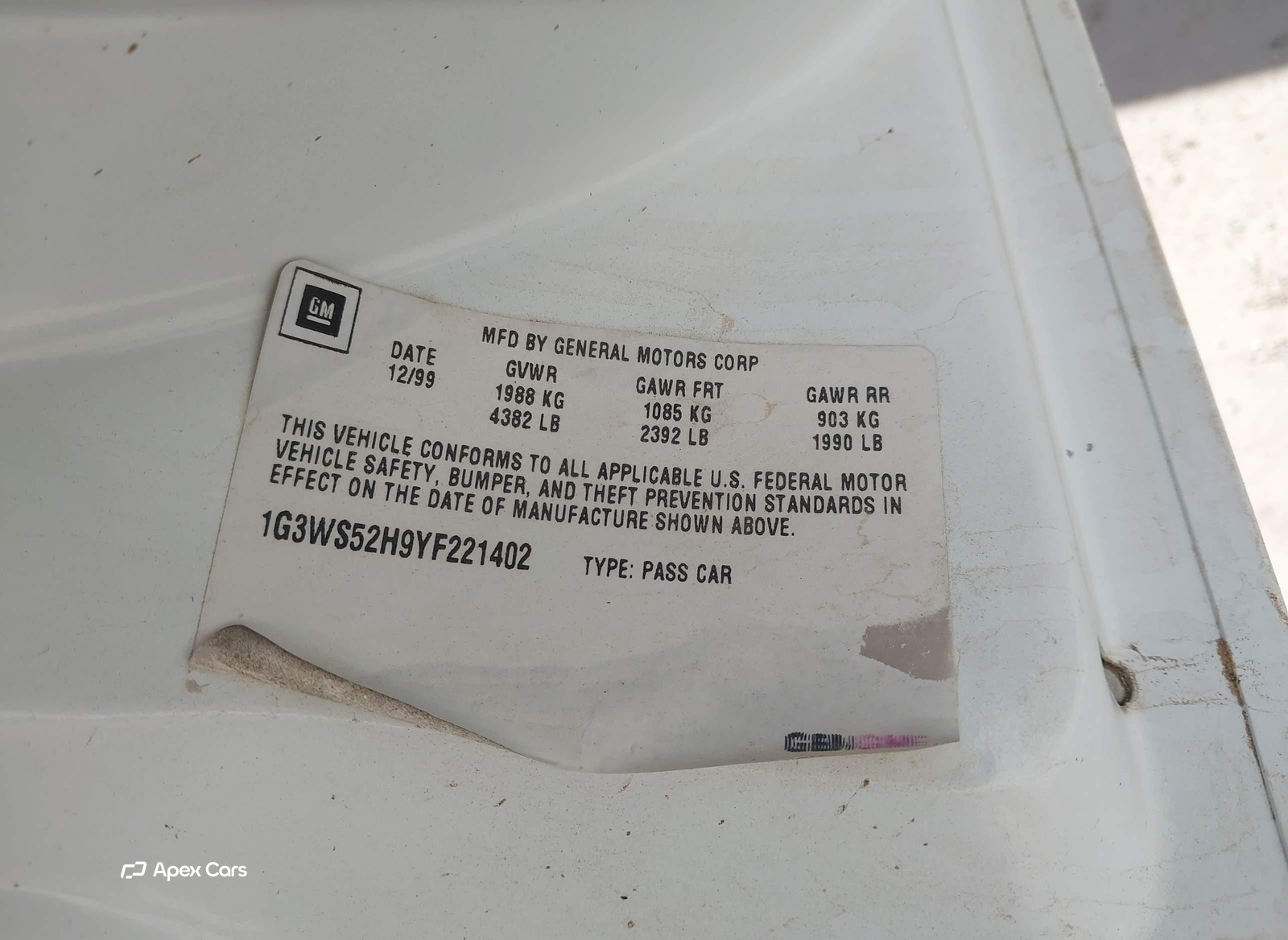 Oldsmobile Intrigue 2000