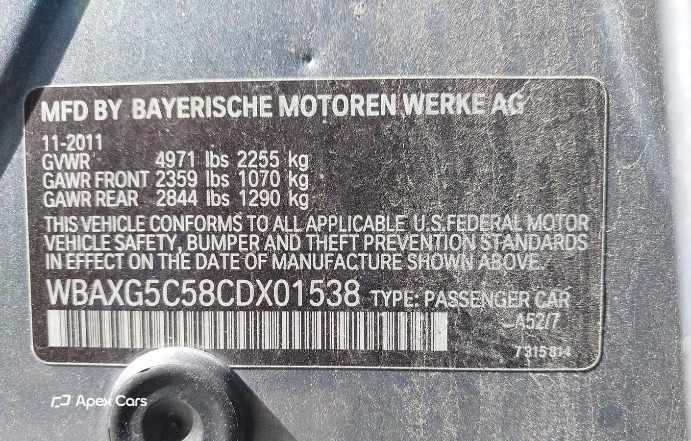 BMW Series 5 2012