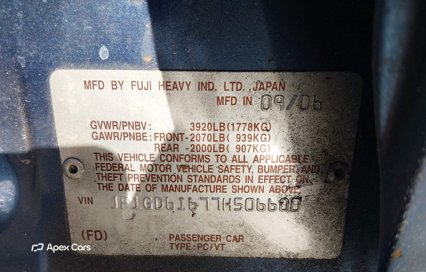 Subaru Impreza 2007