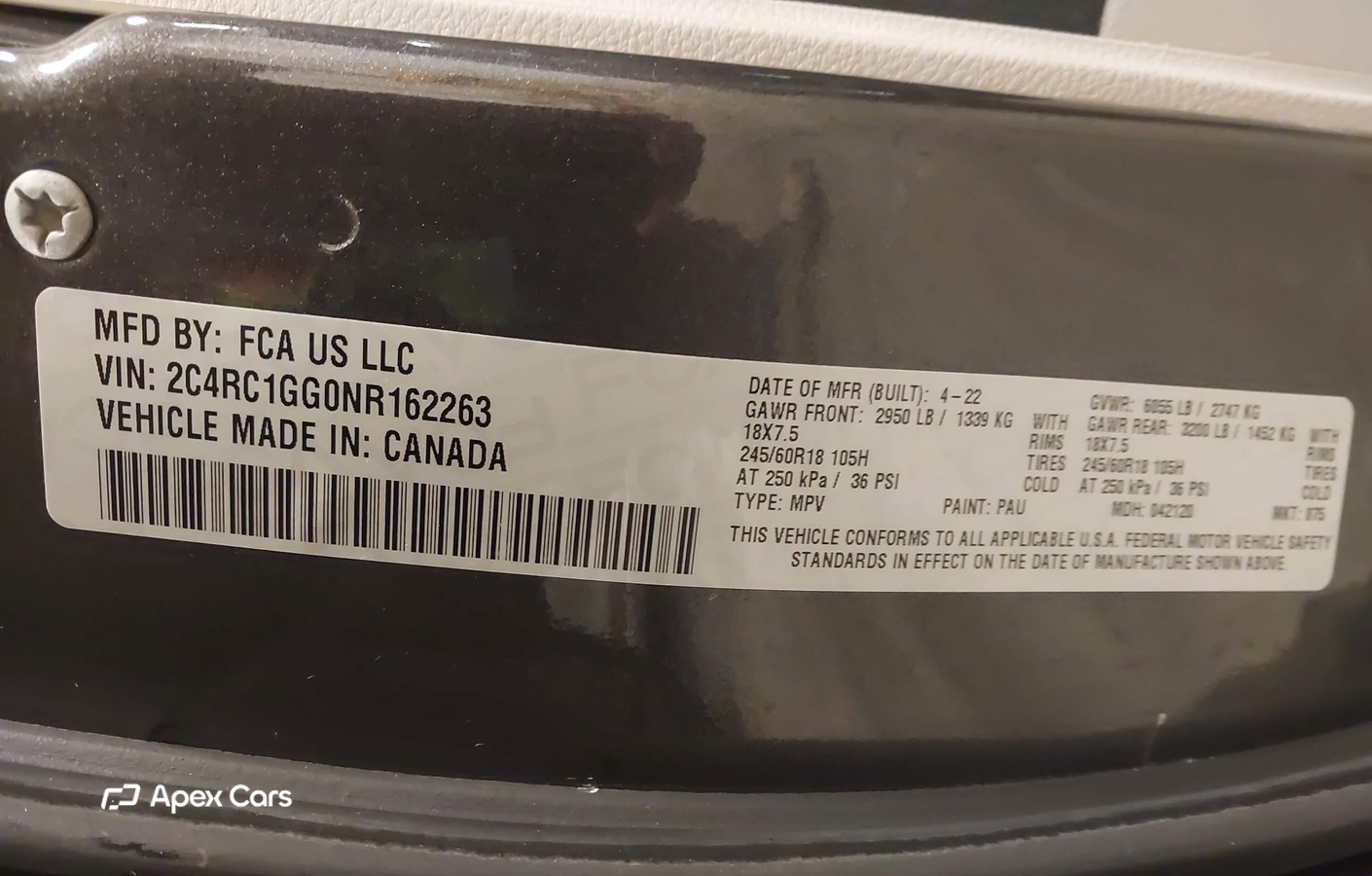 Chrysler Pacifica 2022