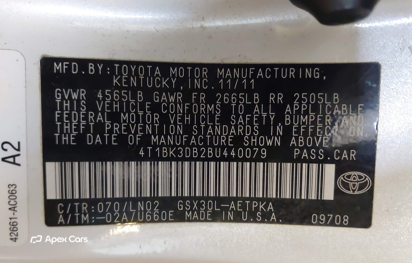 Toyota Avalon 2011