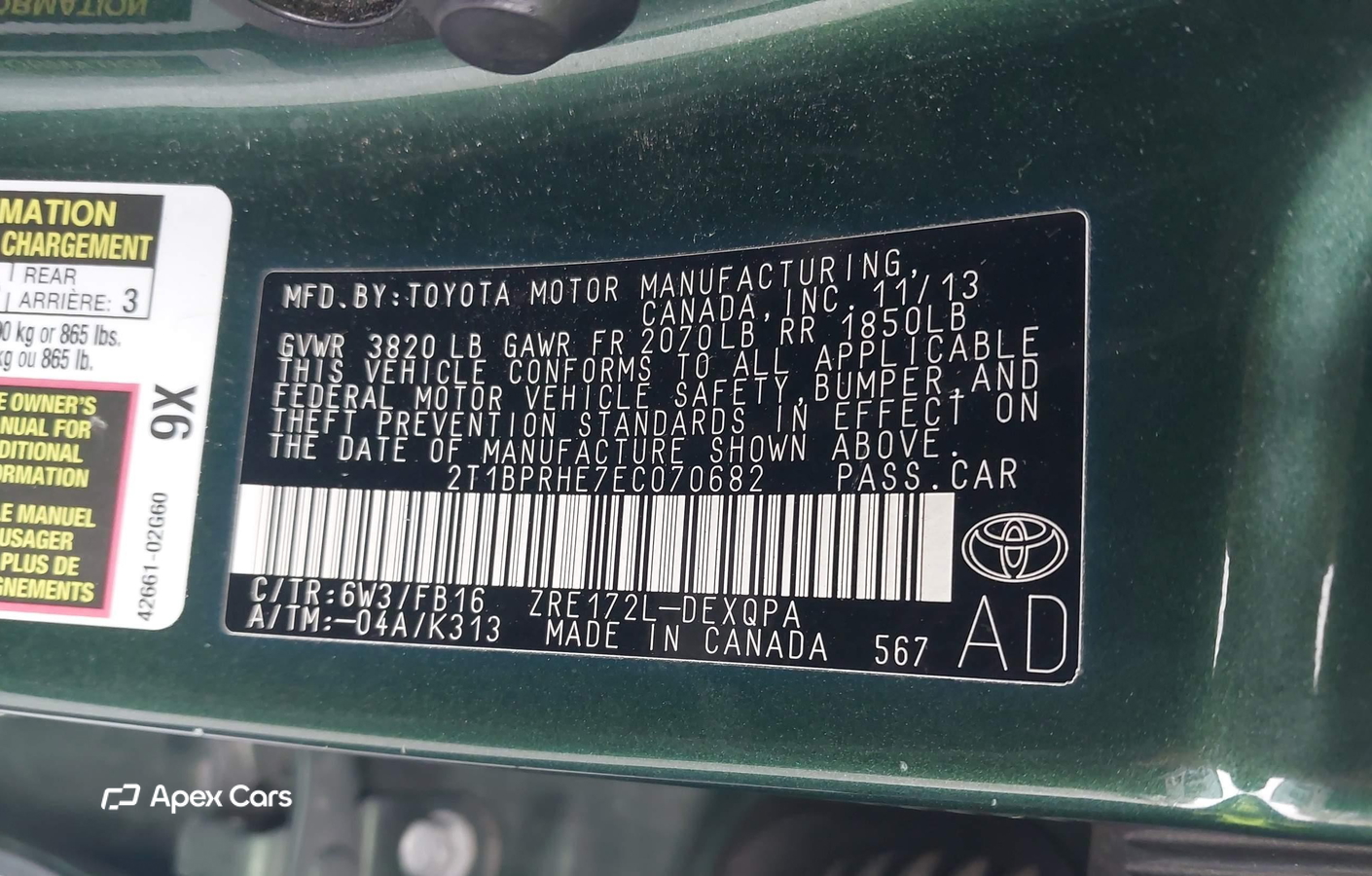 Toyota Corolla 2014