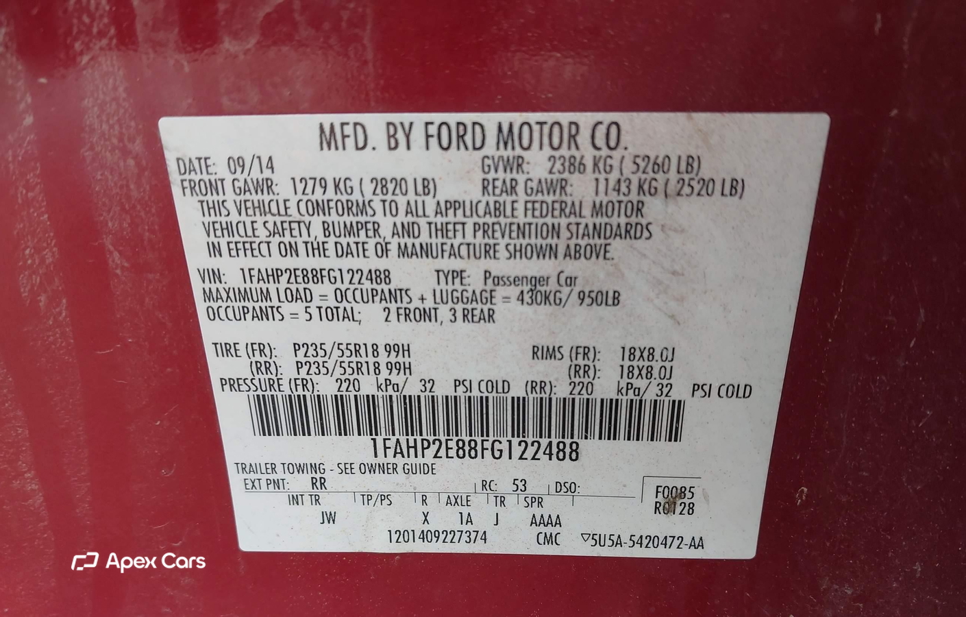 Ford Taurus 2015