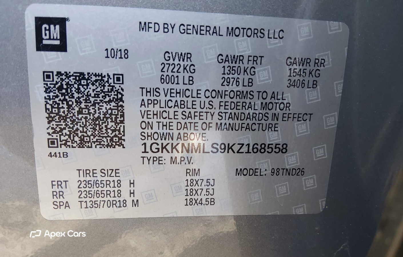 GMC Acadia 2019