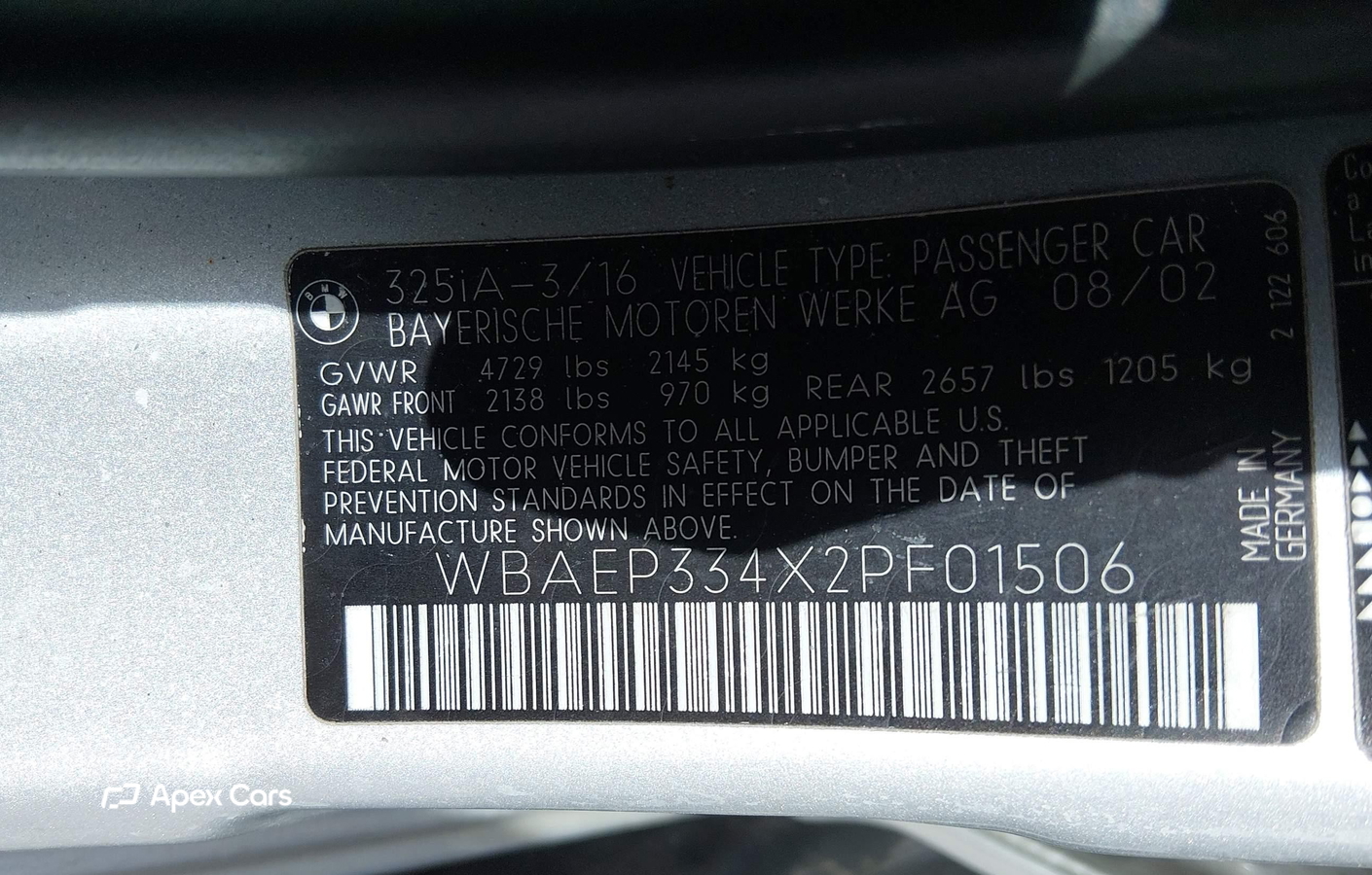 BMW Series 3 2002
