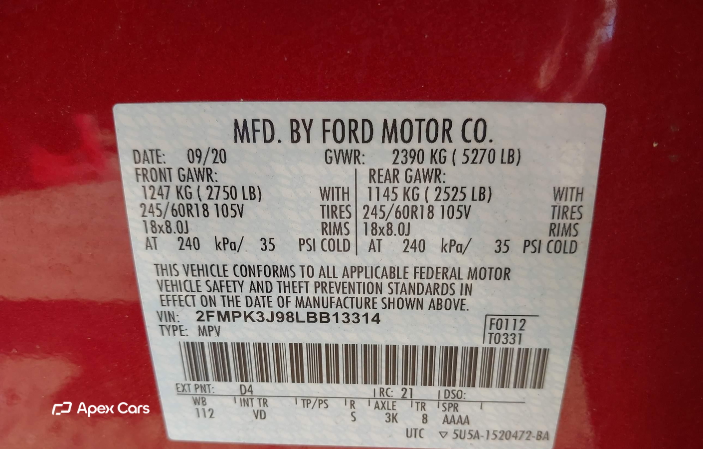 Ford Edge 2020