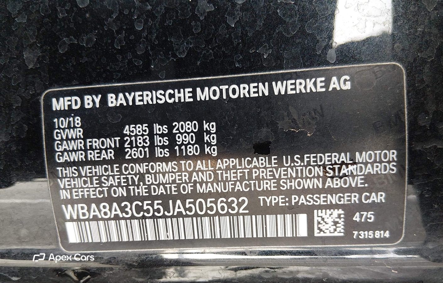 BMW Series 3 2018