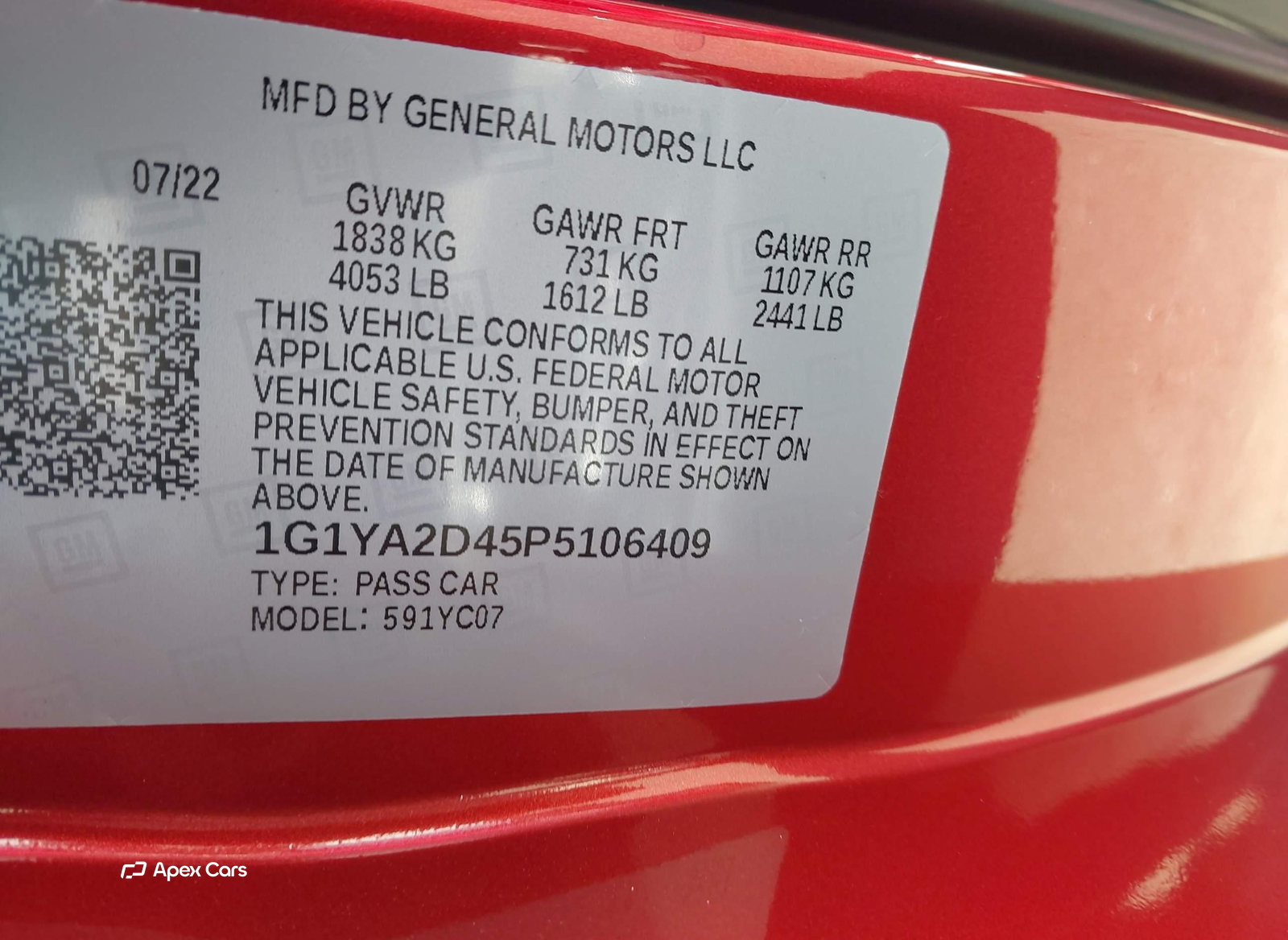 Chevrolet Corvette 2023