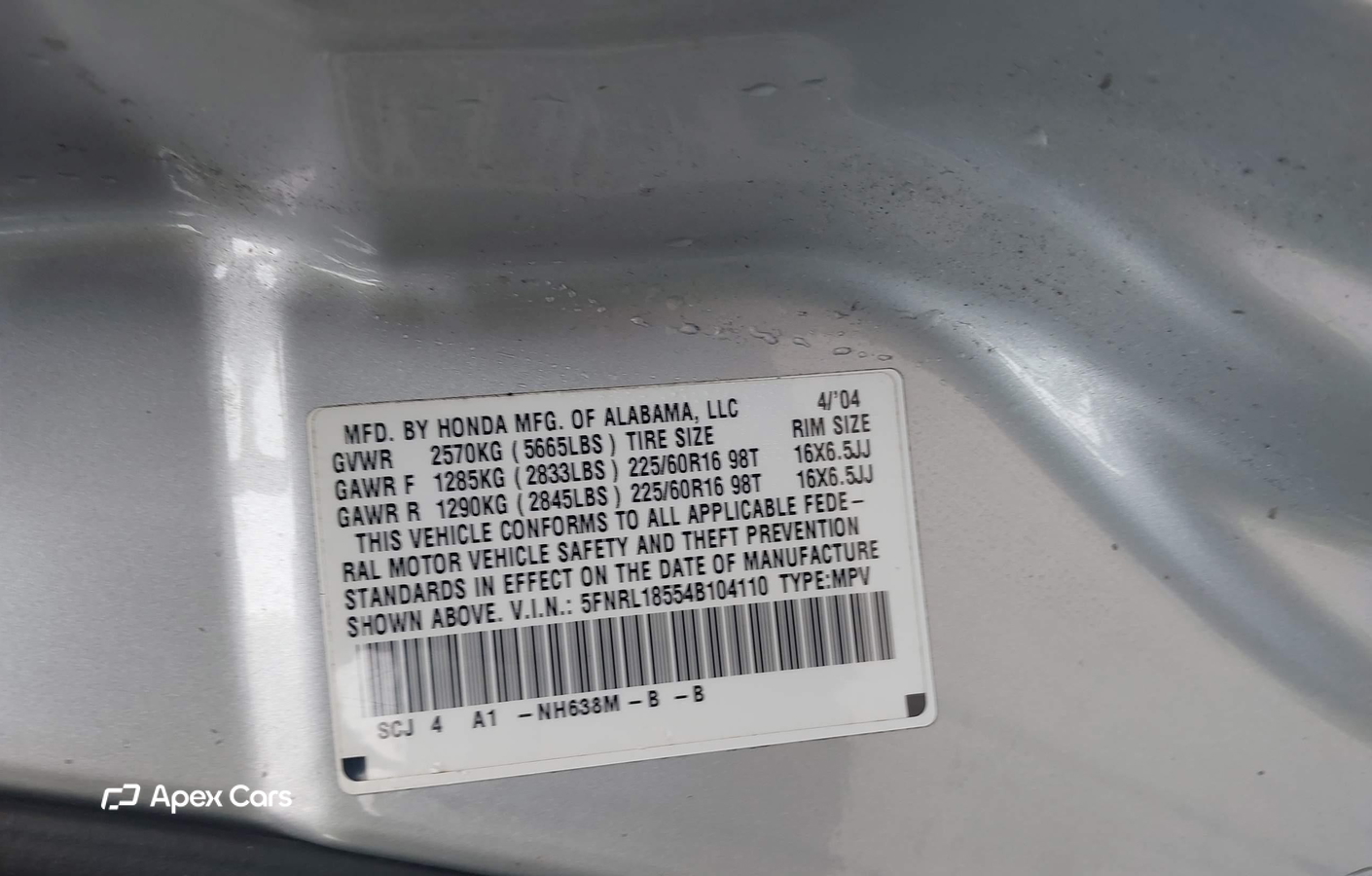 Honda Odyssey 2004