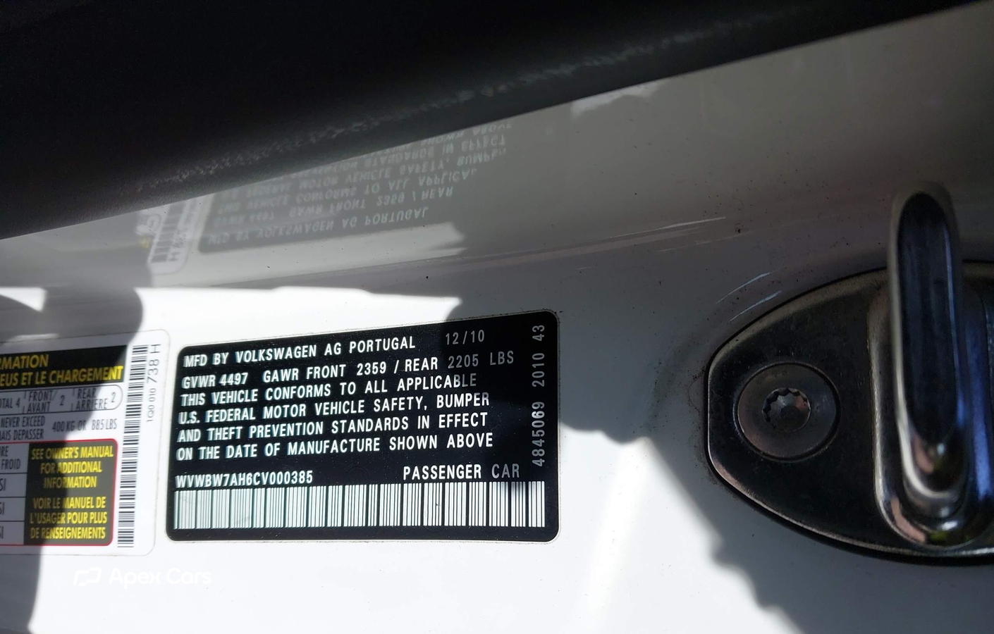 Volkswagen Eos 2012