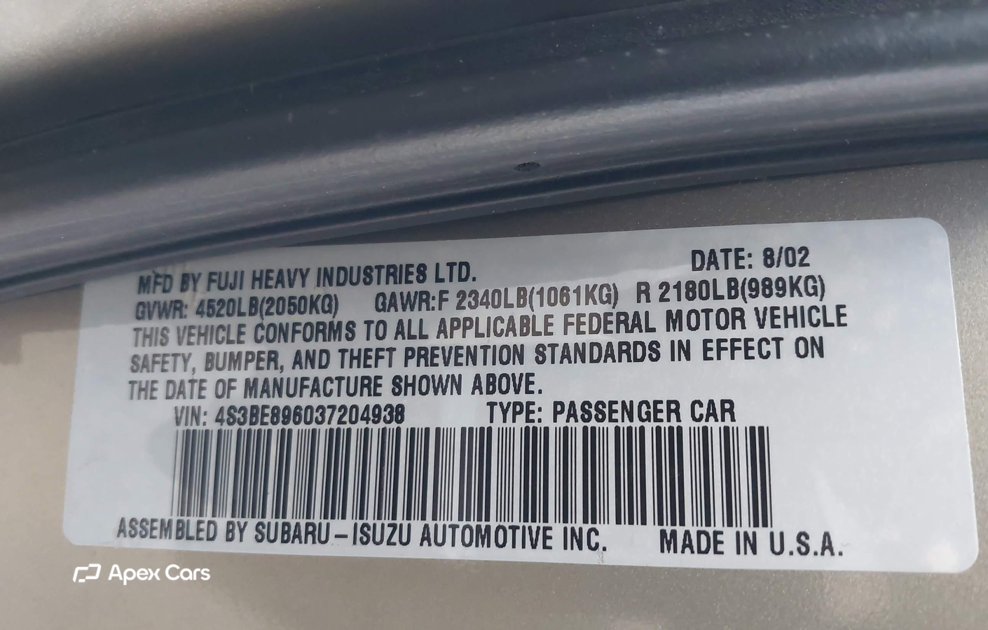 Subaru Outback 2003